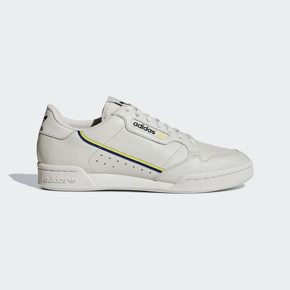 Adidas Continental 80 Hrvatska - Muške Originals - Sive/Žute (ACXDOK496)